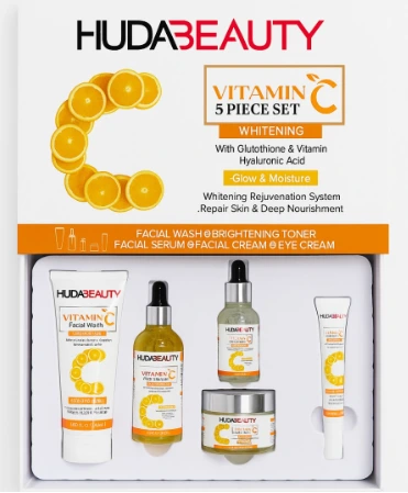 HUDA BEAUTY Vitamin C 5-Piece Skincare Set